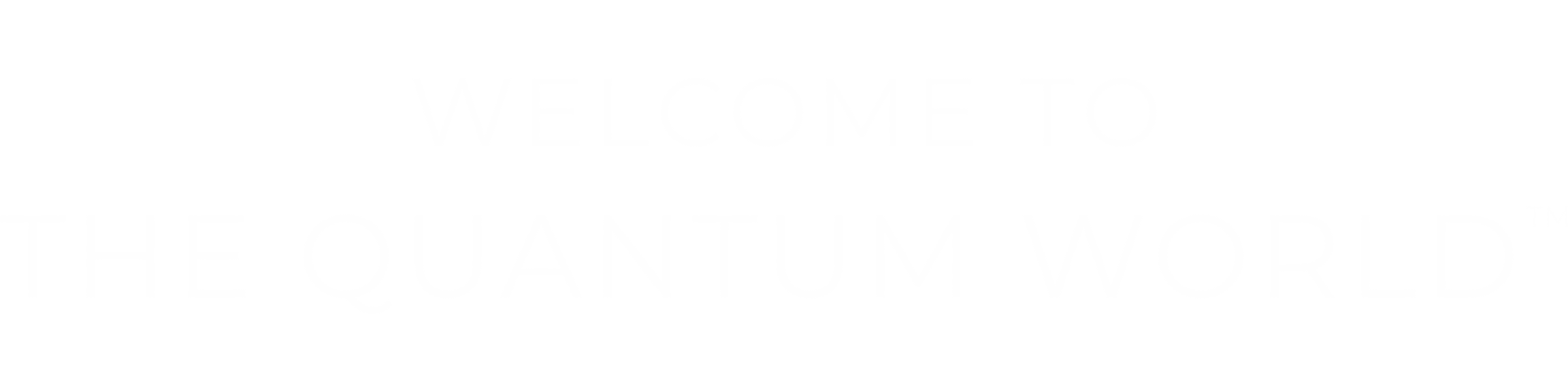 Welcome to The Quantum World™